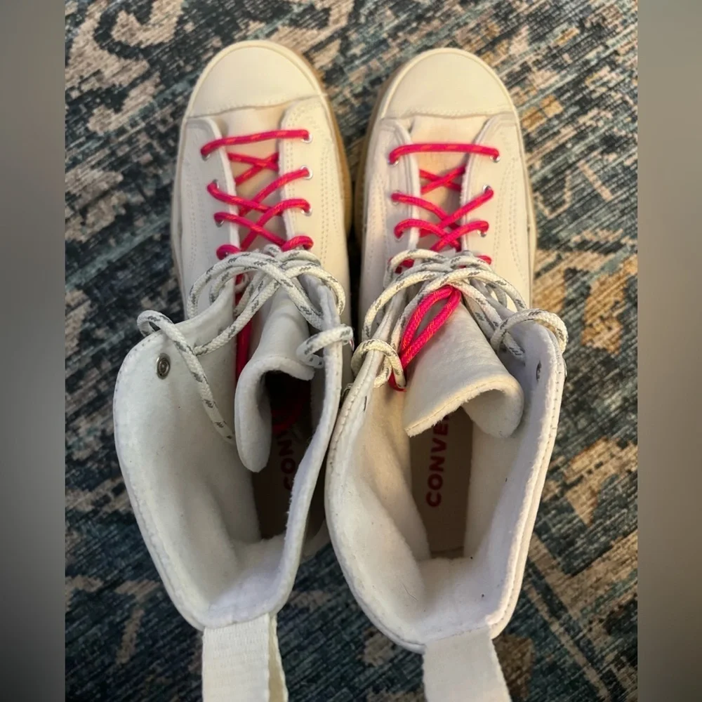 NEW Converse | Cream Pink Unisex Chuck Taylor‎ Crafted Boots Sz 8.5M/10W